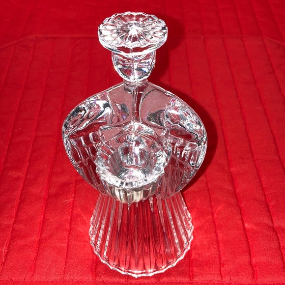 VTG Pr. 24% full lead crystal praying angels w/candleholders on back $25 - Picture 2 of 12